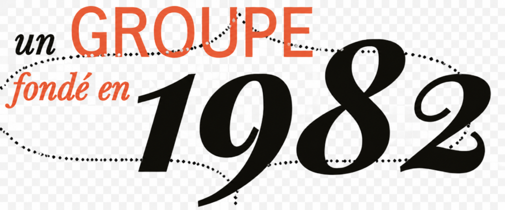 Logo « un groupe fondé en 1982 » mettant en avant l’histoire et l’expérience de Cap’HEC depuis 1982.